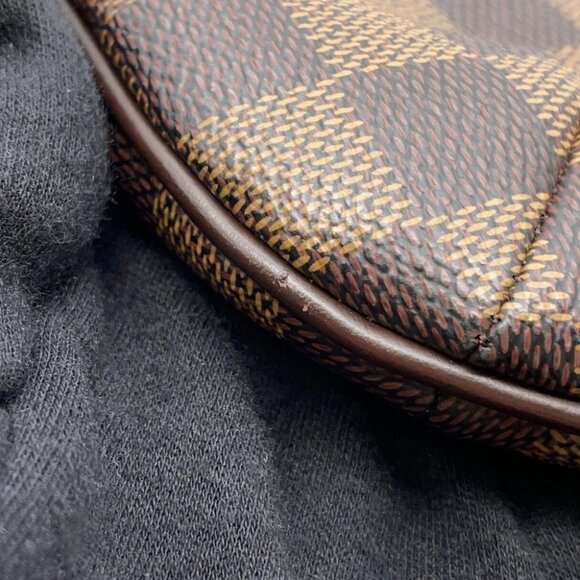 LOUIS VUITTON Bloomsbury Size PM Damier Ebene Canvas Red - Picture 5 of 15